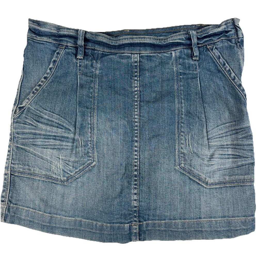 Part Two Denim Mini Skirt Women‎ Size 36 Blue Stretch Cotton Casual Jean Skirt
